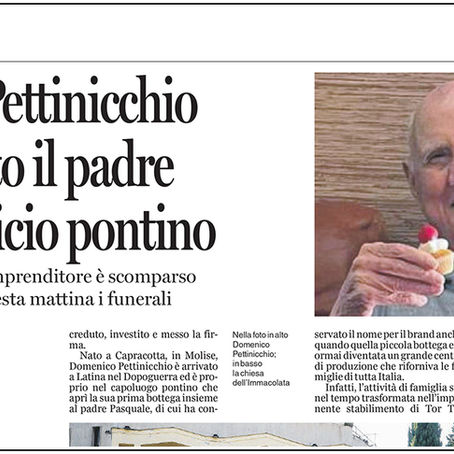 Addio a Pettinicchio: si è spento il padre del caseificio pontino
