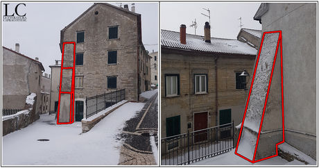 Le alte mura difensive di Capracotta