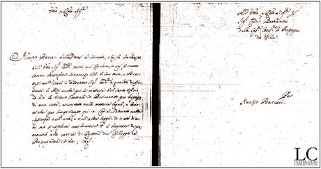 Nunzio Baccari si presenta a Francesco Barberini