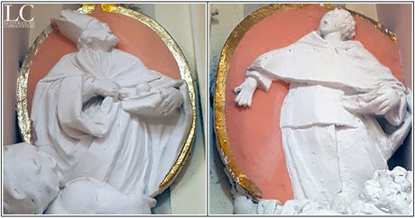 I medaglioni di san Biagio e san Carlo Borromeo