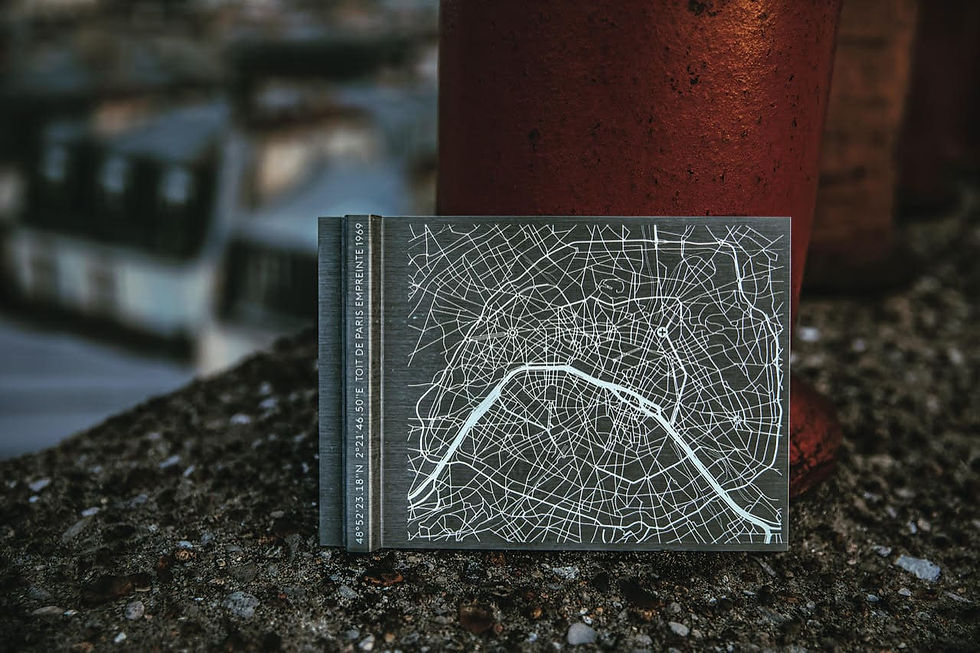 toit de paris, objet déco, souvenir de paris, plan de paris