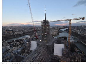 How is the restoration work on Notre-Dame progressing?