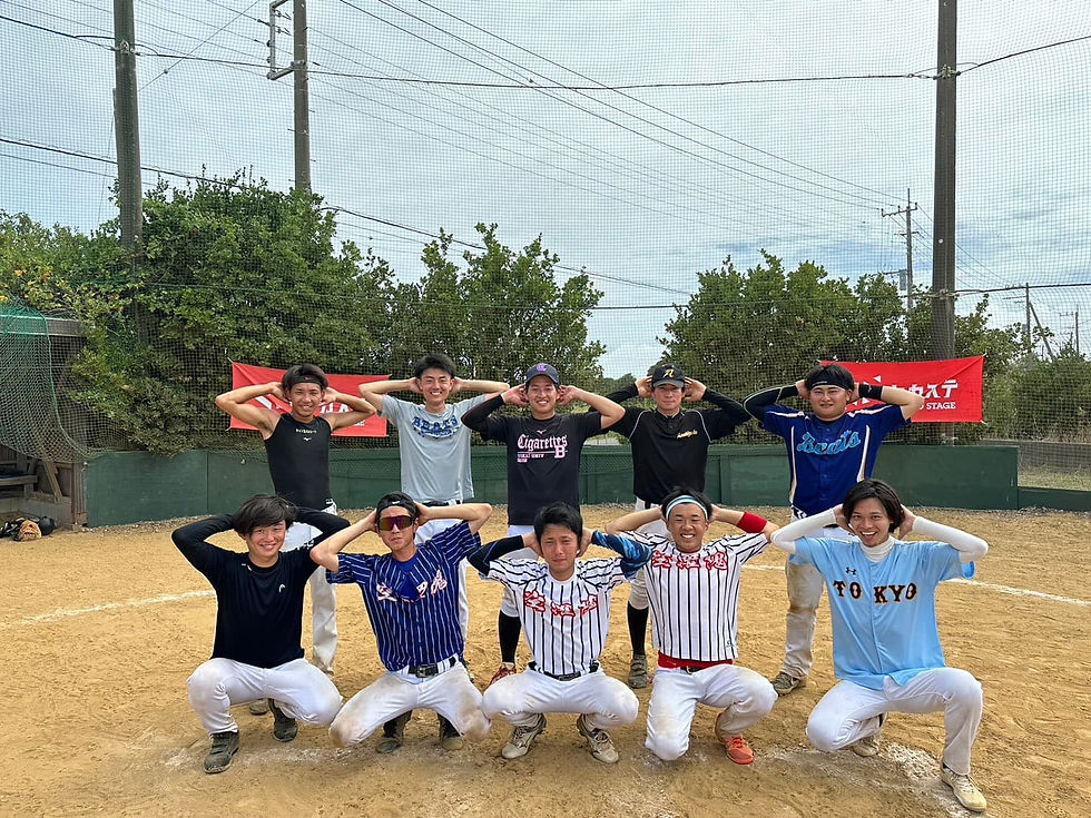昨年に参加した野球サークル大会のヴォルールメンバーの集合写真