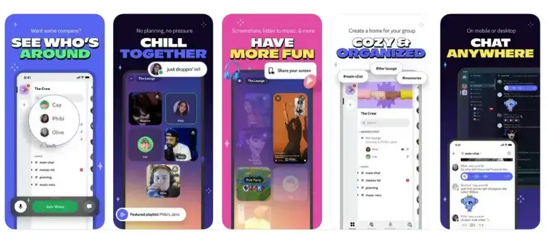 discord app screenshots made with react native banner