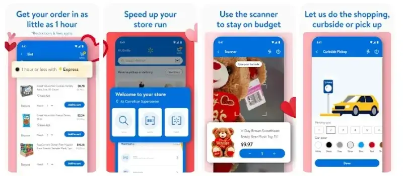 walmart app screenshots made with react native banner