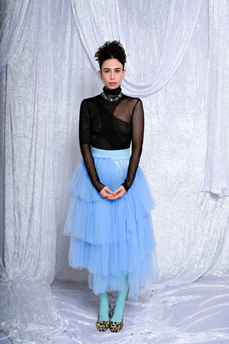Tulle Skirt Black Top And Blue Skirt Crazy Tulle Skirt Light Blue