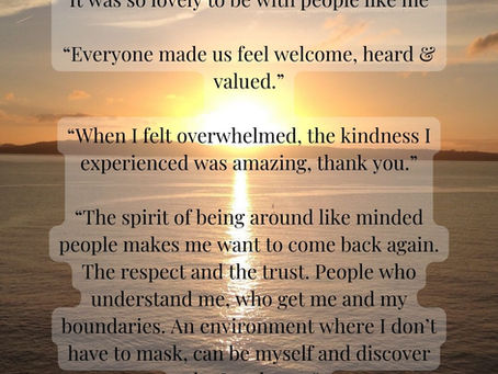 Reviews of Our Inclusive Autism-Friendly  Independent Adults Holidays