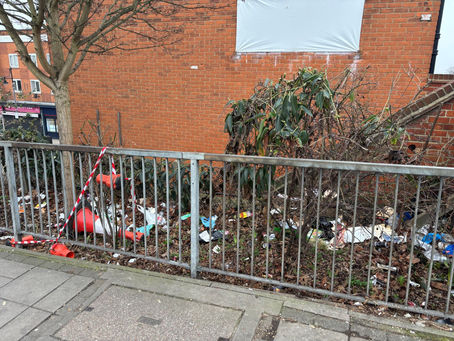 Cleaning up Elm Park, The Broadway