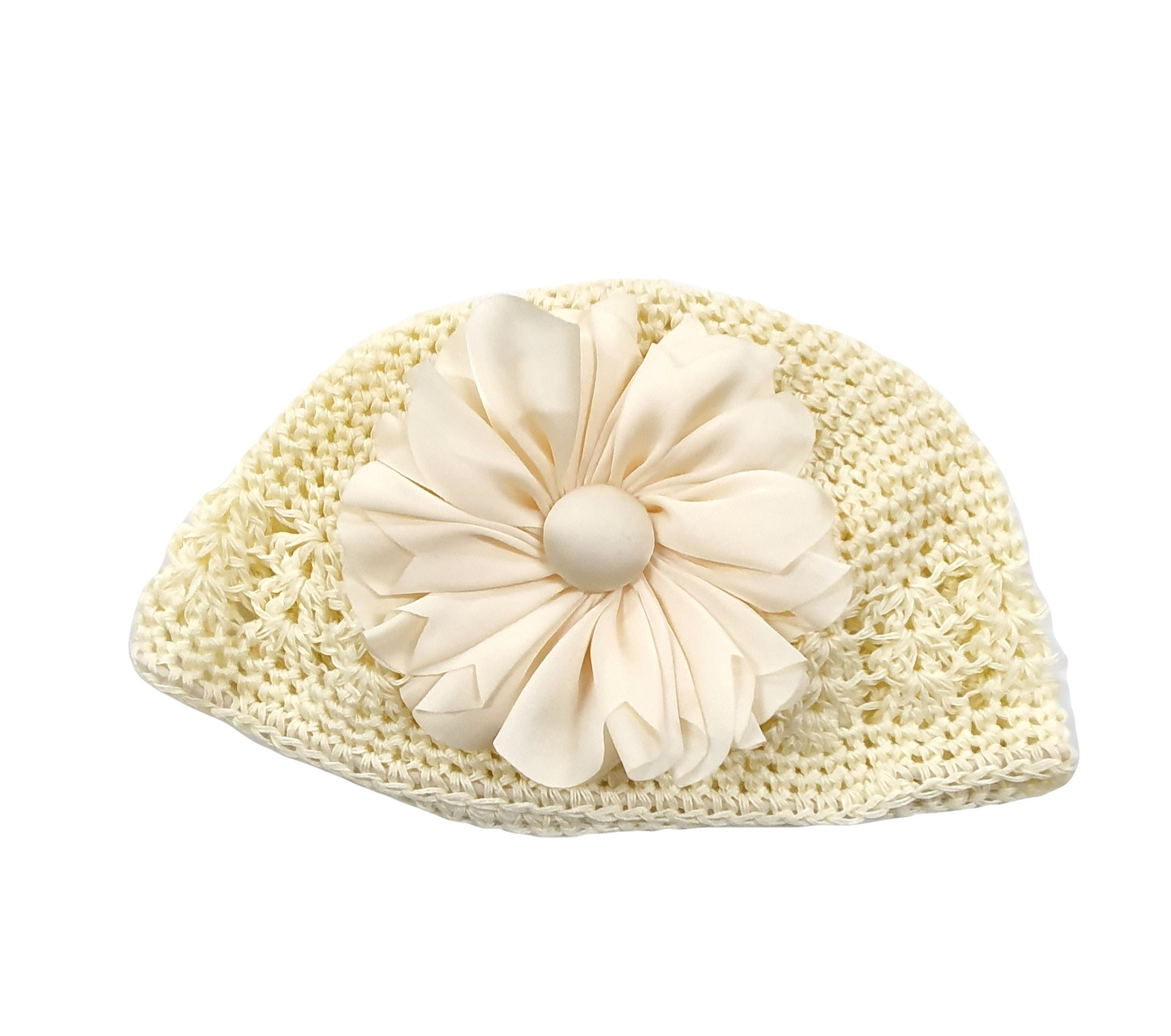 Crochet Flower Beanie