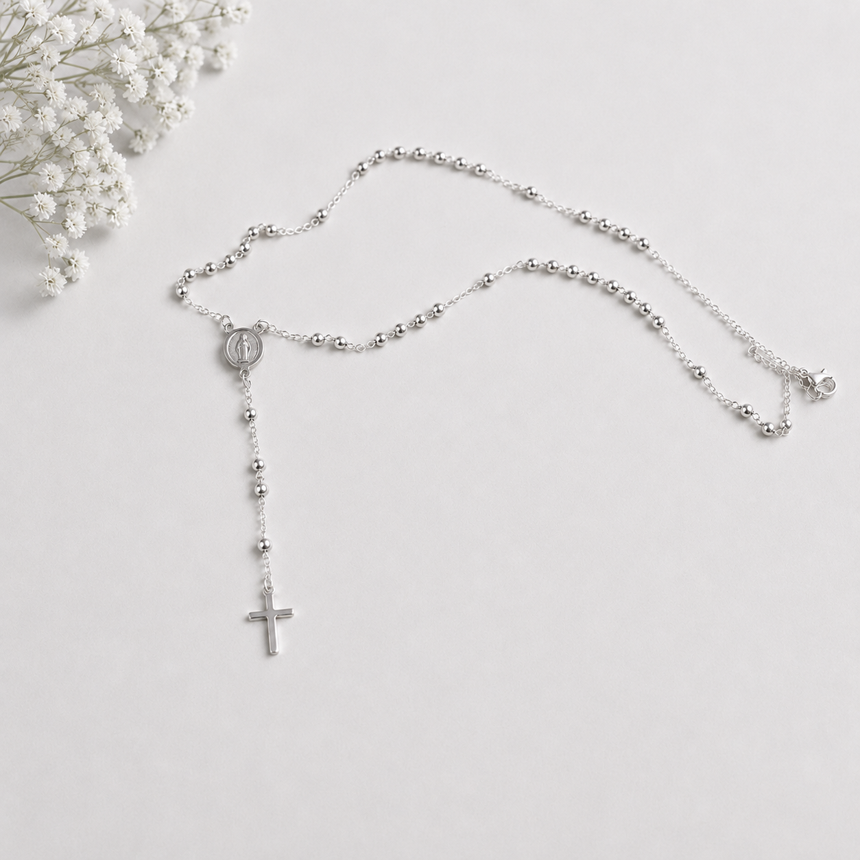 SilverRosary Beads