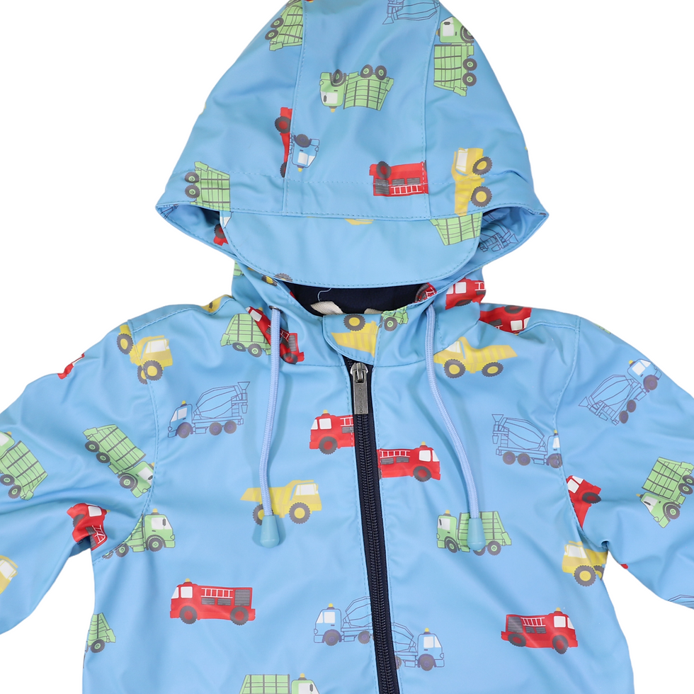 Thumbnail: Korango Trucks Polar Fleece Lined Rainsuit - Airie Blue