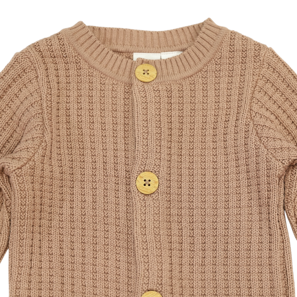 Thumbnail: Knit Onesie - Chestnut