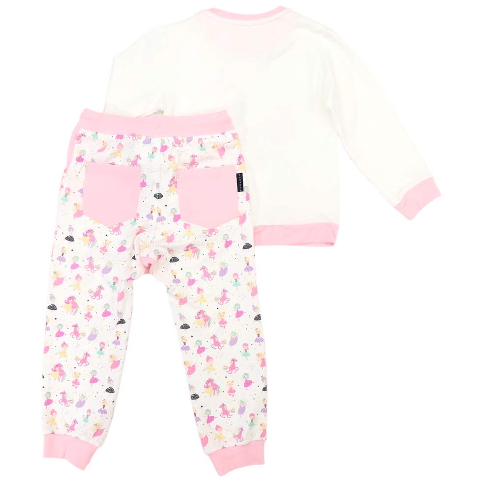 Dancing Unicorn Pyjamas - Cream