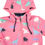Thumbnail: Dino Colour Change Rain Suit Hot Pink