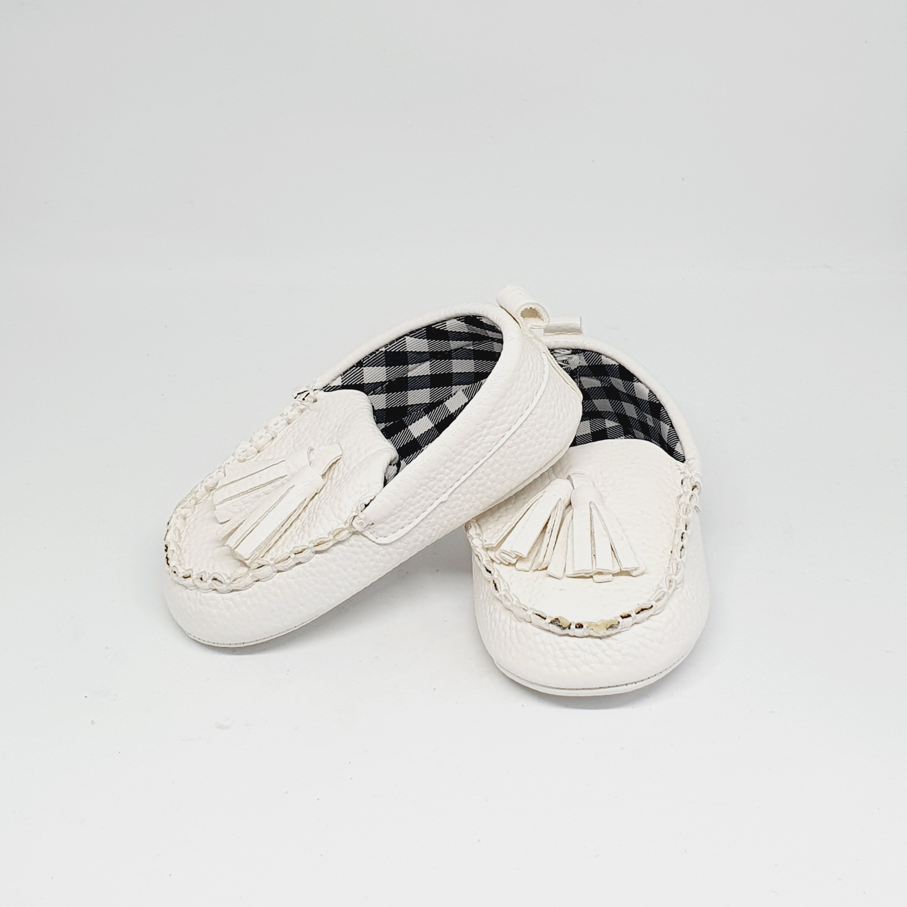 White Tassel Loafers