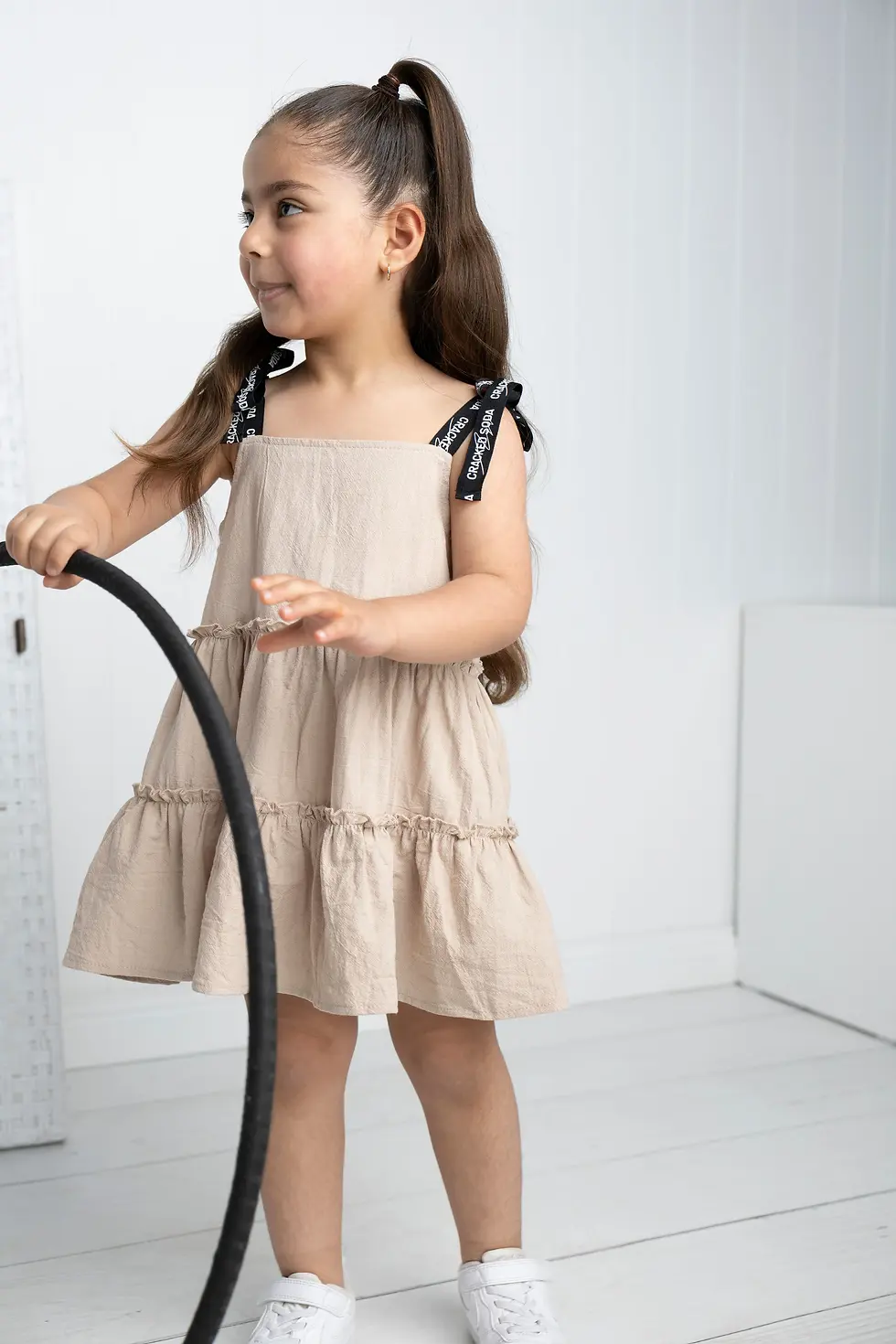 Cracked Soda Harper Detailed Dress Sand