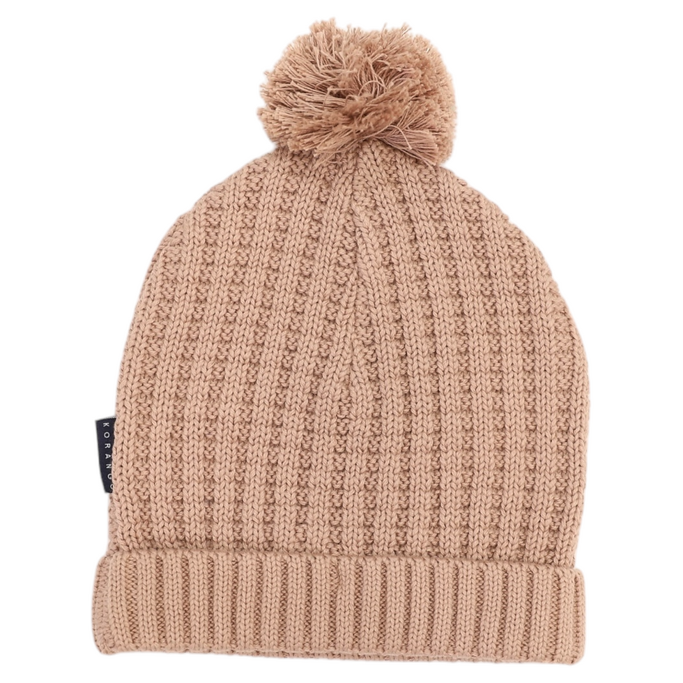 Knit Beanie - Chestnut