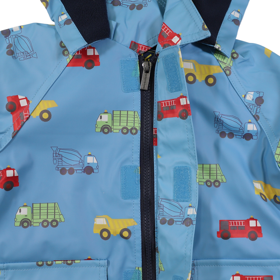 Thumbnail: Korango Trucks Polar Fleece Lined Raincoat - Airie Blue