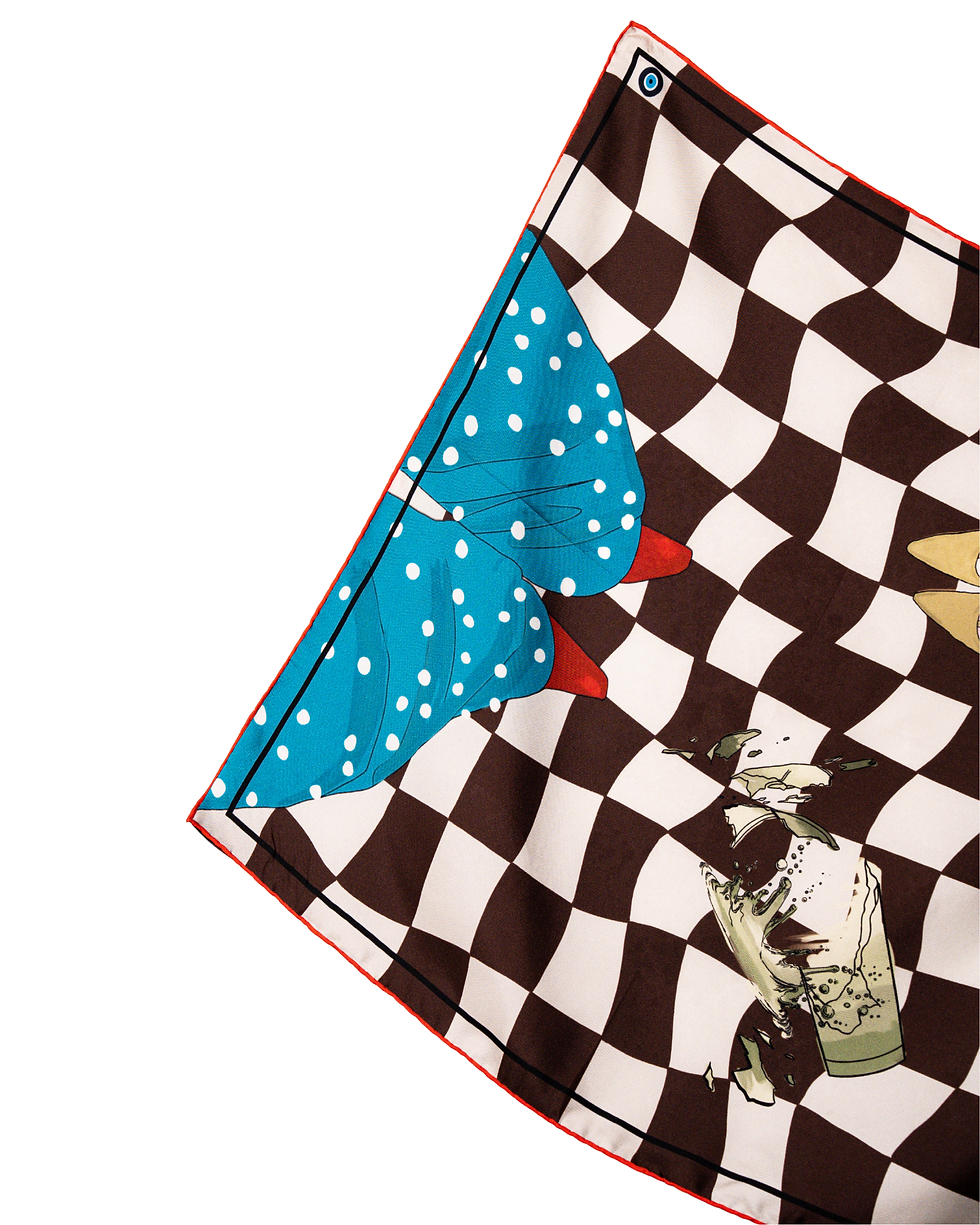 Thumbnail: LITTLE MESS SILK SCARF