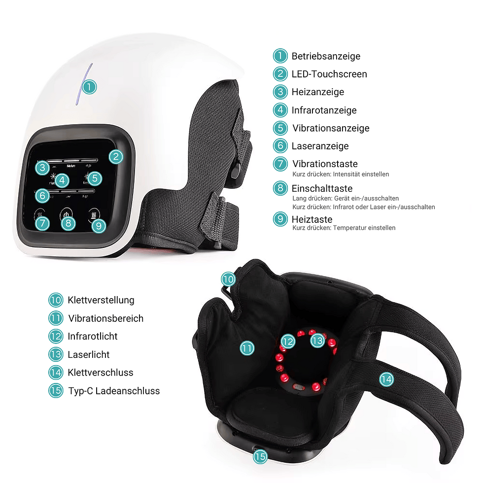 Thumbnail: 3-in-1 Knee Therapy Device – Wireless Infrared, Laser & Vibration Therapy