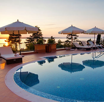 Poolside Sunset View