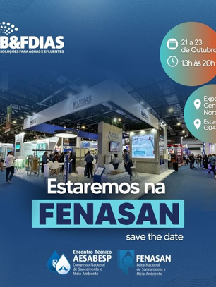 A B&F Dias estará na FENASAN 2025!