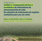 Análise e comparação técnica e econômica de alternativas de processamento de lodo de estações de tratamento de esgotos sanitários para uso em solos