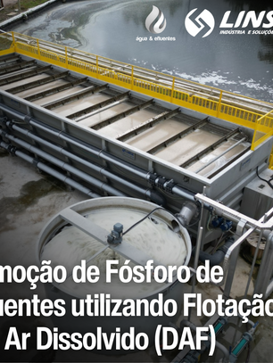 Flotador por Ar Dissolvido (DAF) em operação.