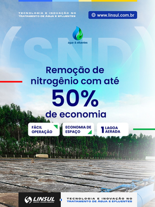 Remoção de nitrogênio com até 50% de economia - Linsul
