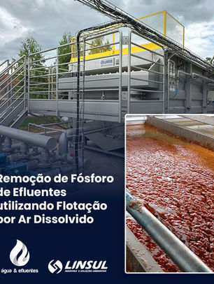 Remoção de Fósforo de Efluentes utilizando Flotação por Ar Dissolvido (DAF)