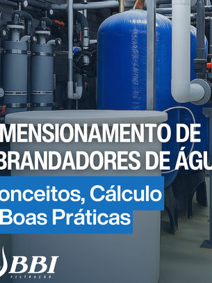 Dimensionamento de abrandadores de água: Conceitos, cálculos e boas práticas