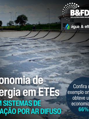 Economia de energia em ETE com sistemas de aeração por ar difuso