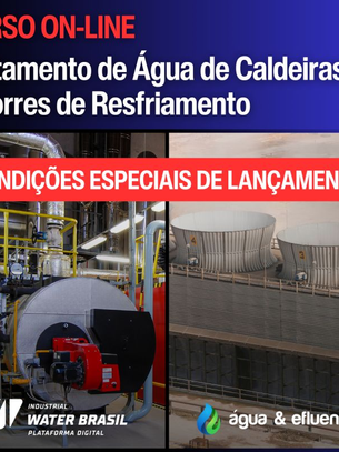 CURSO ON-LINE DE TRATAMENTO DE ÁGUA EM CALDEIRAS E TORRES DE RESFRIAMENTO da Industrial Water Brasil