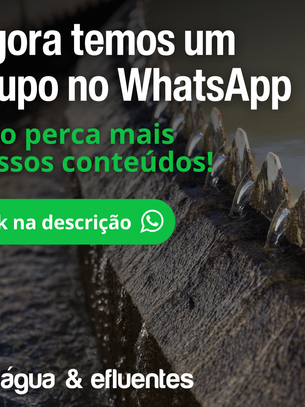 Criamos o grupo oficial do Portal Água e Efluentes no WhatsApp!