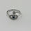 Thumbnail: Silver Plated Evil Eye Ring 