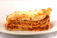 Fresh Lasagne Bologonose, prepared at ww
