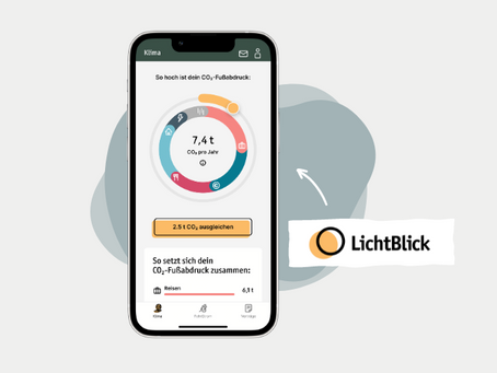 ÖKO-Innovation: Lichtblick - CO2-Fußabruck via App verringern