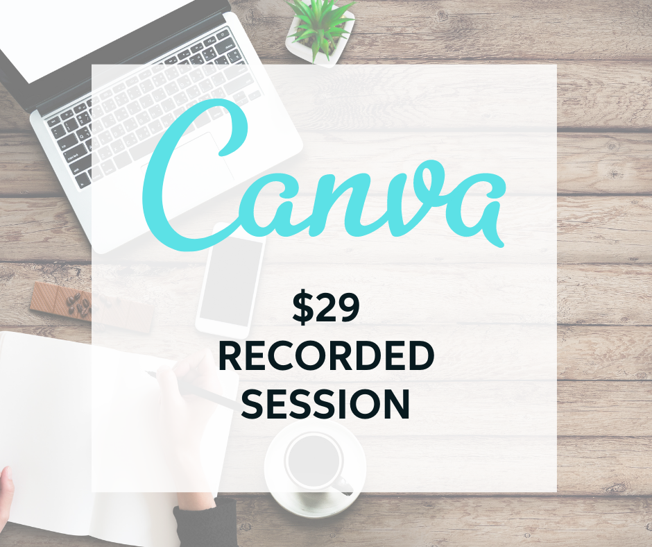 Canva Recorded Training Session