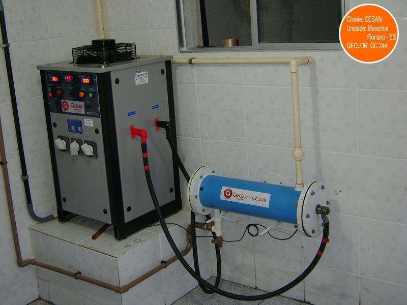 gerador de cloro reator eletrolise