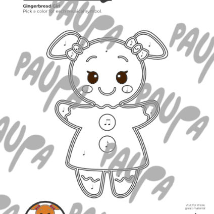 Gingerbread Girl (Paint with Music)