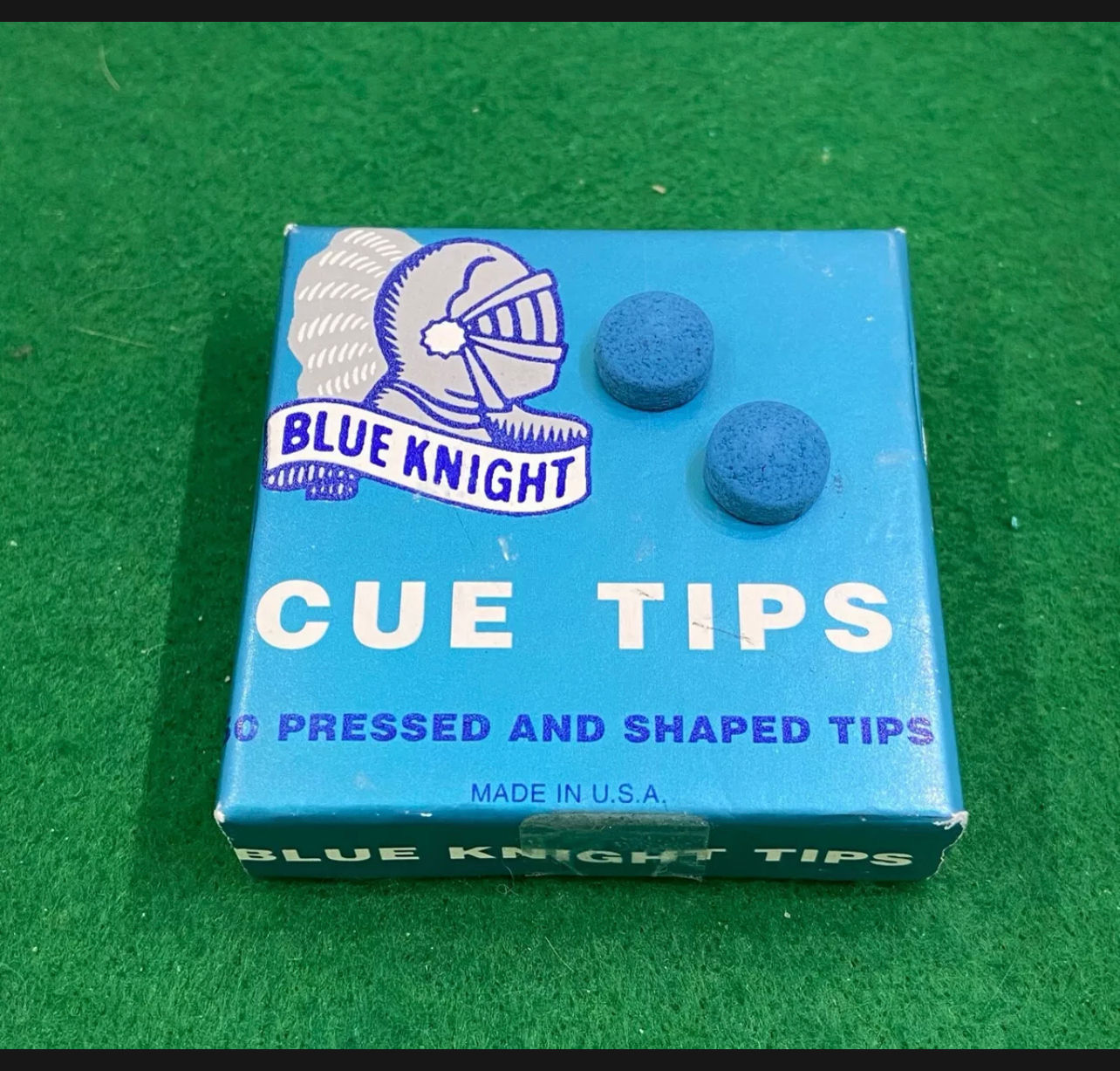 2pc Blue Knight 11mm Snooker Cue Tips