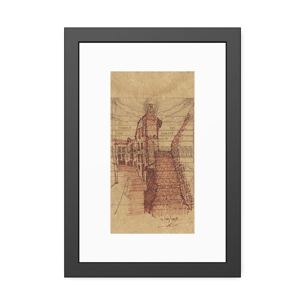 Chapelle de St. Roch, Conques, France Framed Paper Poster