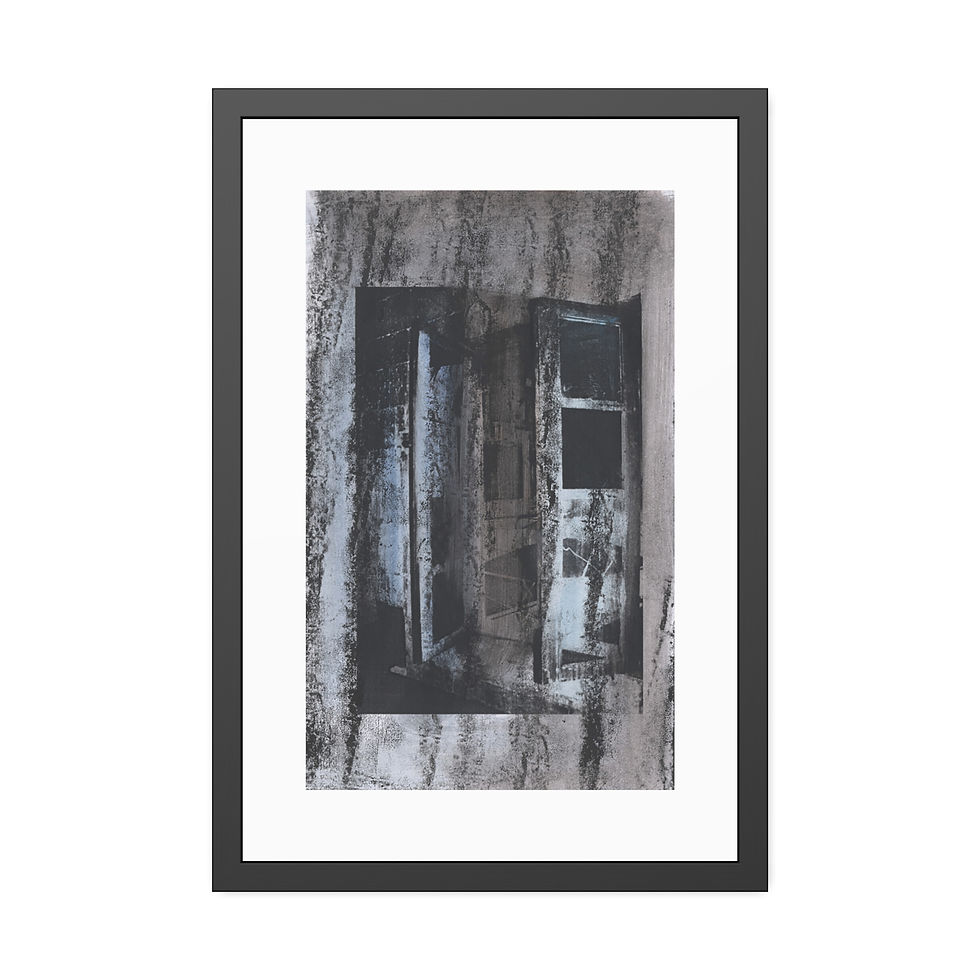 The Flaneurs Window, Framed Paper Poster