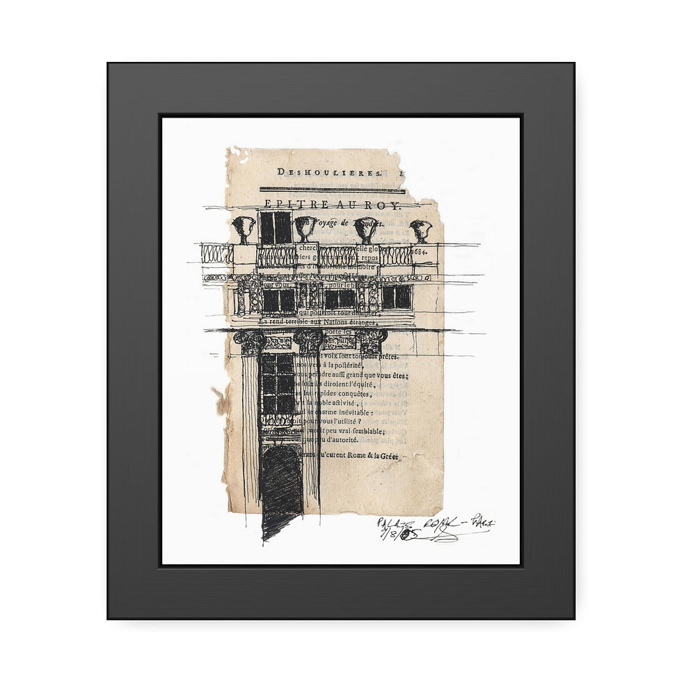 Palais Royal, France, Framed Paper Poster