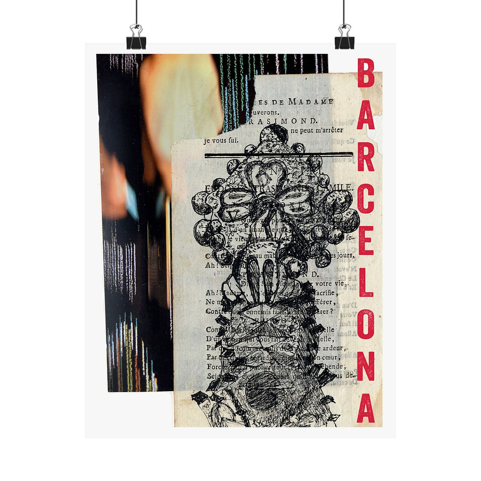 Artistic Barcelona Matte Vertical Poster - Stylish Home Decor for Travel Lovers