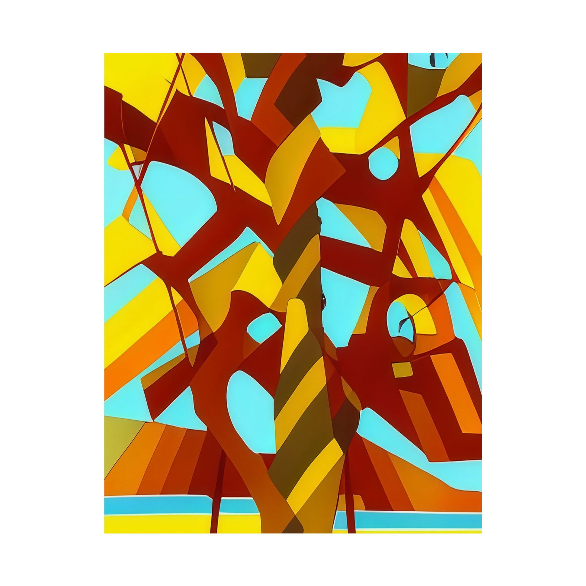 Satin Posters - Nature's Palette No 002 Abstract Collection