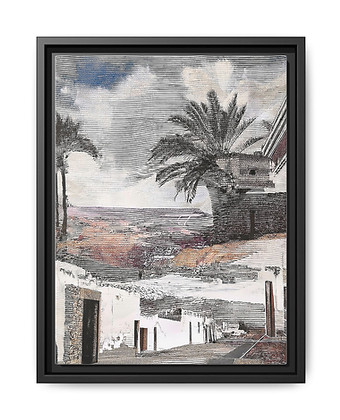 Sketch drawing of the desert landscape in Fuerteventura