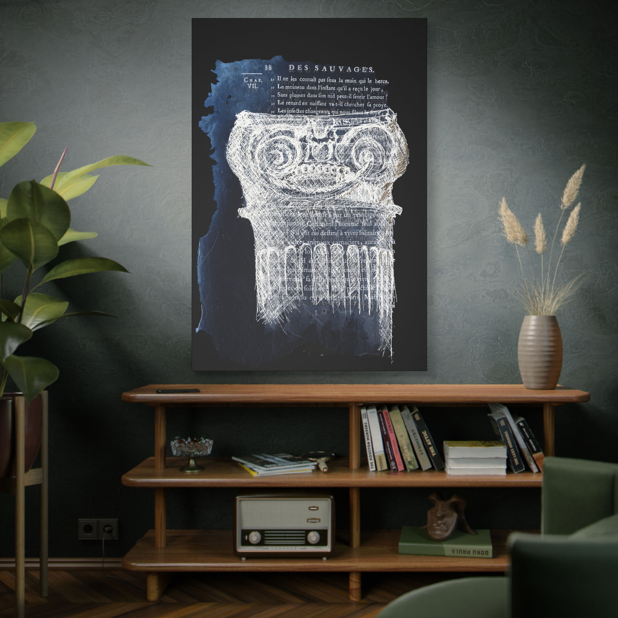 Canvas Print - Corinthian Column Sketch, Museum Carnavalet, Paris