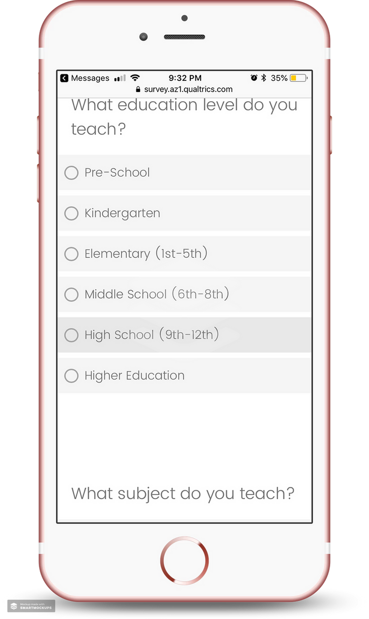 Survey Screenshot