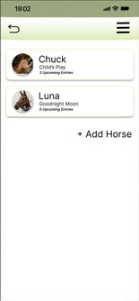 Horse List Screen